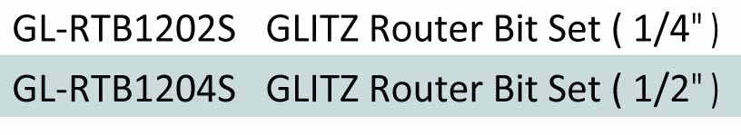 Glitz Router Bit 12pcs Set